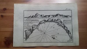 1780 Roux-Meucci: Portolano Baia di Zante (Grecia) "Ville et Port de Zante" - Picture 1 of 1