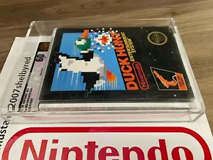 Nes Nintendo Duck Hunt Black Box New Factory Sealed H-Seam VGA 60 Ex Very rare - Picture 1 of 12