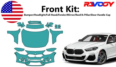 For BMW 2 Serie Gran Coupe M Sport 20-24 Front Paint Protection Film PreCut PPF  - Image 1 of 4