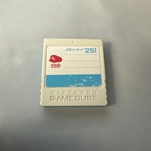 Club Nintendo Official GameCube White Blue Memory Card 251 RARE from JAPAN Nice - Picture 1 of 2