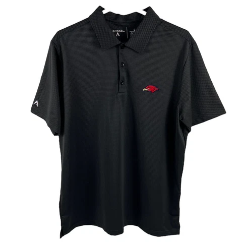 ANTIGUA Polo NBA ATLANTA HAWKS Basketball Gray Golf Tennis Shirt Men L Cover