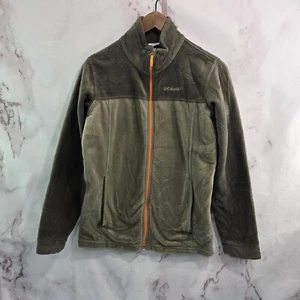 Columbia Jacket Boys Large 14 16 Green Orange Youth Fleece Steens Mountains II - Picture 1 of 12