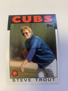 1986 Topps Steve Trout Chicago Cubs - Picture 1 of 1