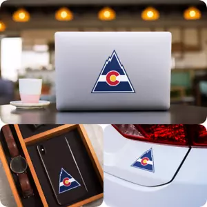 Retro Style NHL Colorado Rockies Vinyl Sticker or Car Decal NEW - Picture 1 of 4