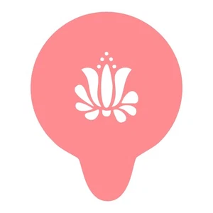 Lotus Flower Coffee Stencil Reusable Water Lily Lilly Gift For Mum Dad Grandma - Picture 1 of 17