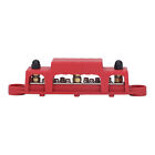 ▽Red 150A 10 Terminal Bus Bar Battery Power Distribution Block With Cover 1/4in