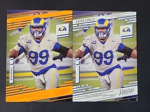 2021 Prestige Xtra Points Orange + Base #99 Aaron Donald /75