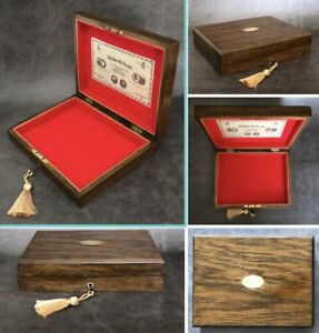 Antique Wood Gun Display Case Box Fits Webley Scott Senior Premier Air Pistol 4S