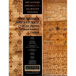 Noonoo Rug Co Print Ad Magazine Clipping Artisan & Naturale Hand Knotted Carpets - Picture 1 of 6