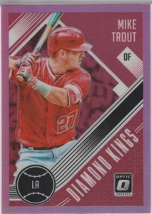 MIKE TROUT Donruss Optic RARE PINK $$ PRIZM Los Angeles Angels INSERT CARD! - Picture 1 of 2