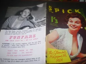 1958 glamour magazine SPICK No 56 cover girl JEAN BELVIN JANET NEIL - Picture 1 of 6
