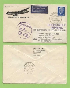 Germany 1969 Lufthansa Flight Cover, LH 654, Frankfurt - Dusseldorf - Picture 1 of 1