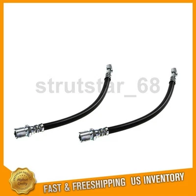2 Front Brake Hydraulic Hose Brake Line Fits Fiat 124 1.2L 1.4L  1.6L 1.8L 2.0L - Image 1 of 4