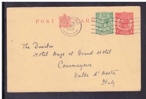 Ganzsache Postkarte England Great Britain 1931 1 S. WED2463 - Bild 1 von 1