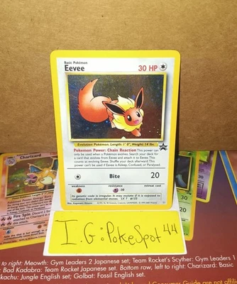 Pokemon 2000 Eevee Black Star Promo #11 Near Mint 🌀"Swirl Above Its Head"🌀 - Image 1 of 4