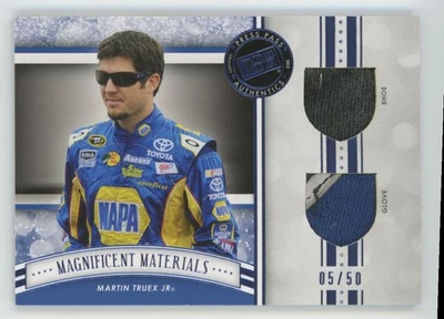 Martin Truex Jr. 2012 Press Pass Fanfare Magnificent Materials Blue /50 Firesuit - Image 1 of 3