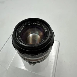 Nikon Nikkor - S C Auto f = 50mm 1 : 1.4 Vintage Lens Japan (Scratched Lens) - Picture 1 of 24