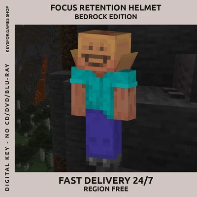 Minecraft Bedrock Edition Focus Retention Helmet | Region Free | MC | PC Xbox - Bild 1 von 2