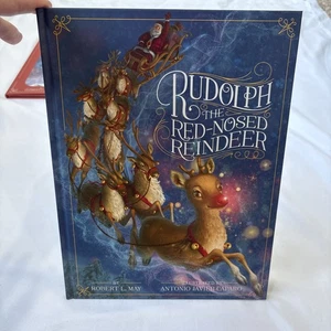 Rudolph The Red-Nosed Reindeer by Robert L. May. Christmas Book Illustrated. NEW - Imagen 1 de 8