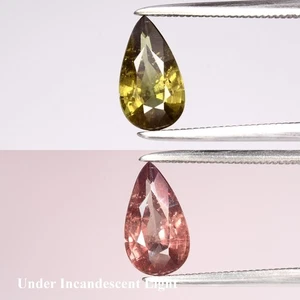 💎 1.36ct 9x5mm Pear Natural Color Change Garnet - Unheated, Tanzania Gemstone - Picture 1 of 6