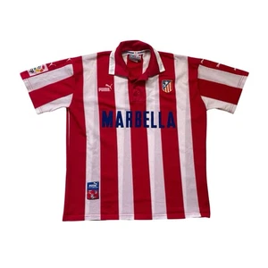 Original 1997/98 ATLETICO MADRID Vintage Puma Home Football Shirt (M) - Picture 1 of 9
