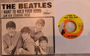 POP The Beatles I Want To Hold Your Hand Capitol 5112 1963 VG+ PS - Picture 1 of 2