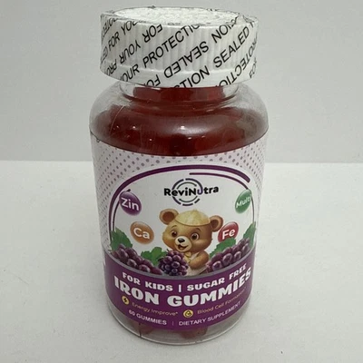 Suplemento de hierro gomitas para niños, niños multivitamínico con hierro - 60ct.- caducidad 27/07 Foto 1 de 4