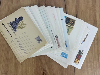 Vintage set of 40 envelopes. First day of 1960-70. USSR Post. - Image 1 of 4