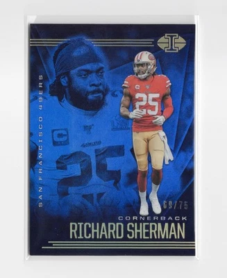 2020 Panini Illusions Blue Richard Sherman #/75 - Image 1 of 2