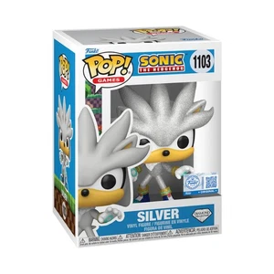 Funko Pop! Sonic The Hedgehog – Silver (Diamond) #1103 | Exklusive Vinyl Figur - Bild 1 von 2