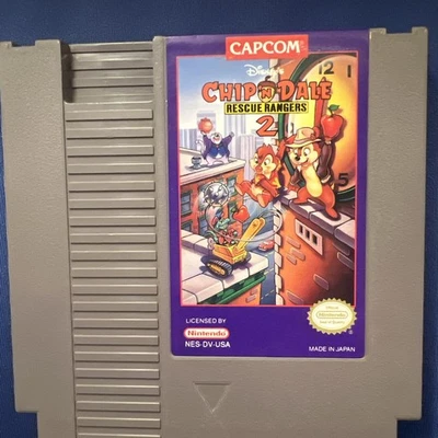 Disney Chip 'N Dale: Rescue Rangers 2 Nintendo NES autêntico - Imagem 1 de 4