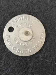 1939 EDWARD G BUDD MFG SHOTWELD TOKEN COIN NY WORLDS FAIR - GIVE AWAY - NICE - Picture 1 of 3