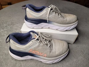 Hoka One One Sneakers Donna 8.5 Bondi 7 1110519 LRBI Grigio Scarpe da Ginnastica - Foto 1 di 7
