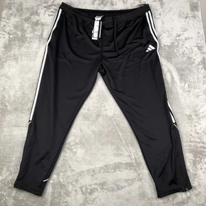 Adidas Track Pants 3 Stripe Tiro 23 BLACK Soccer Running HS7232 Men’s Size 3XL - Picture 1 of 10