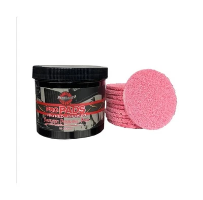 RENEGADE PRODUCTS Renegade Pro Pads – Pre-Saturated Red Metal Polishing Pads for Aluminum &