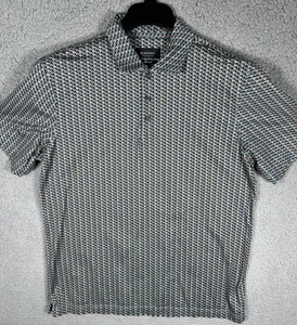 Bugatchi Ooohcotton Tech Poloshirt Herren Medium Abstrakt 8-Wege-Stretch - Bild 1 von 7