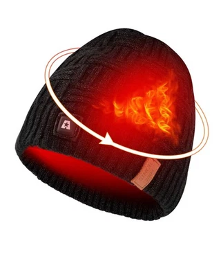Gorro térmico ARRIS con luz LED, tejido suave WinteHat eléctrico para esquí Foto 1 de 4