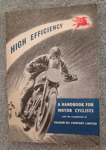 Vacuum Oil Company "High Efficiency" Handbook For Motor Cyclists. - Picture 1 of 5