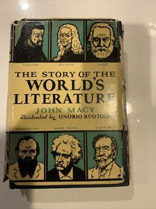 The Story of the World's Literature, HC Book John Macy 1925 w/ DJ - Picture 1 of 6