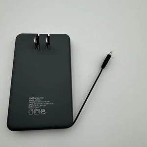 myCharge Amp Prong 5000mAh/12W Output Power Bank with Integrated Charging Cable - Picture 1 of 8
