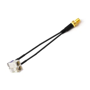 Radio Antenna Adapter Cable Double Fakra B Jack to SMA Female Pigtail RG174 50cm - Zdjęcie 1 z 3