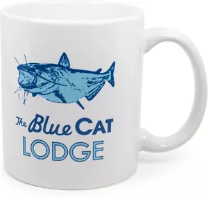 Exclusive Ozark Blue Cat Lodge Logo White Ceramic Coffee Mug | Official TV Show - Picture 1 of 12