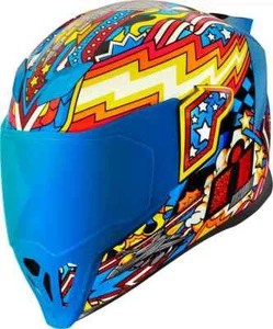 CASCO INTEGRALE - ICON AIRFLITE FLYBOY - OMOLOGATO ECE 2206 AVIATORE - Picture 1 of 15
