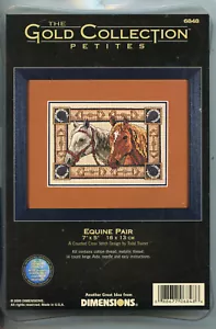 Coppia Equini - Collezione Oro Petites Contato XS - 14 Ct - 7"" x 5"" - NUOVO 2000 - Foto 1 di 3