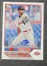 Norge Vera 2023 Topps Pro Debut Auto Card #PD-199 Birmingham Barons