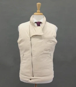 NWT$4395 Brunello Cucinelli Men Corduroy Goose Down Moto Puffer Vest Size M A252 - Picture 1 of 9