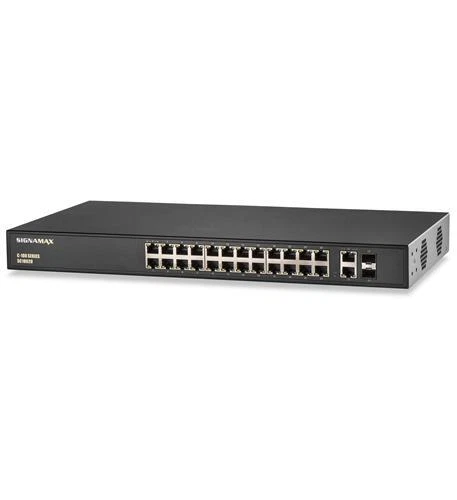 Signamax connectivity FO-SC10020 C-100 24 Port Fast Ethernet Poe+ Switch - Image 1 of 1
