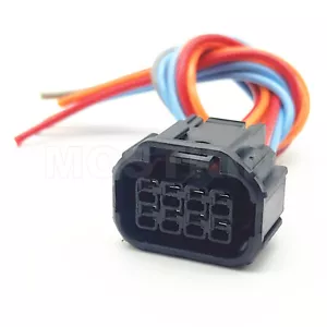 8-Pin LED Light Headlamp Headlight Connector Pigtail For Honda Civic 2016-2023 - Picture 1 of 6
