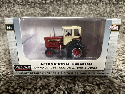 2025 SpecCast 1:64 IH Farmall 1256 2WD Tractor with Rear Dual Wheels & Cab NEW!! - Image 1 of 3