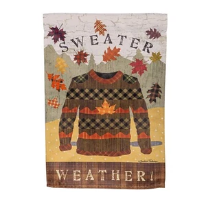"Suéter Weather 14S11922 Evergreen Gamuza Jardín Bandera 12.5"" x 18""" - Imagen 1 de 2
